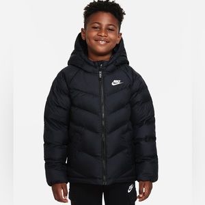Boys - Nike - Synthetic-Fill Hooded Jacket - XL- Black